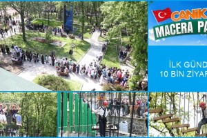 Canik Macera Parkı'nda Açılış Gününde Rekor